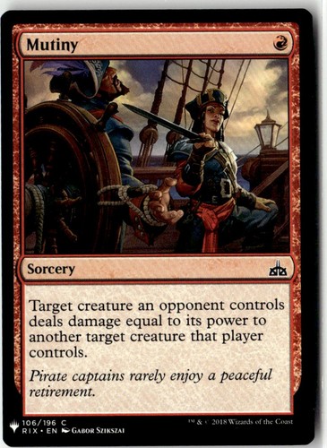 Mutiny the list reprints - list,
